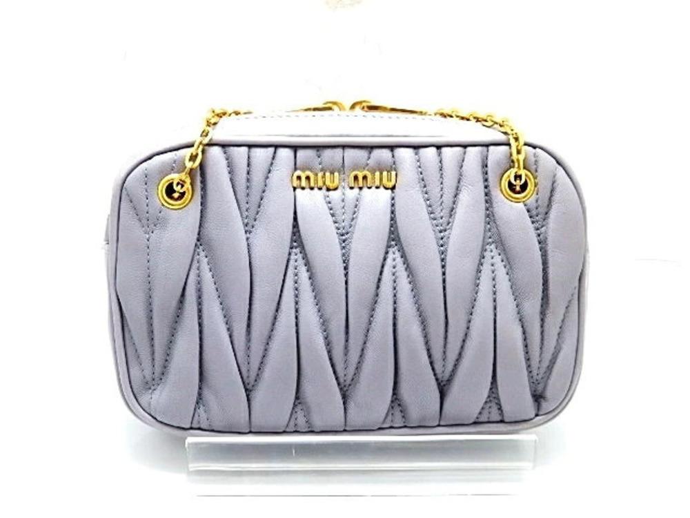 Miu Miu handbag leather purple